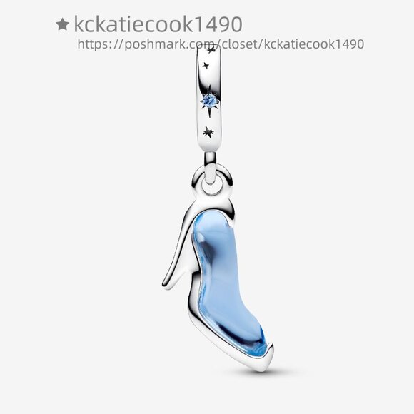 Pandora Disney Cinderella's Glass Slipper Dangle Charm - Picture 2 of 6
